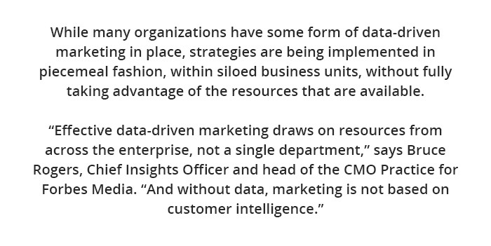 Data Driven and Digitally Savvy