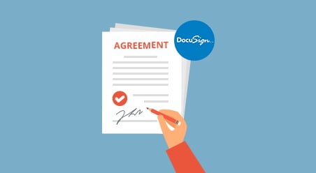 Generating agreement and docusign